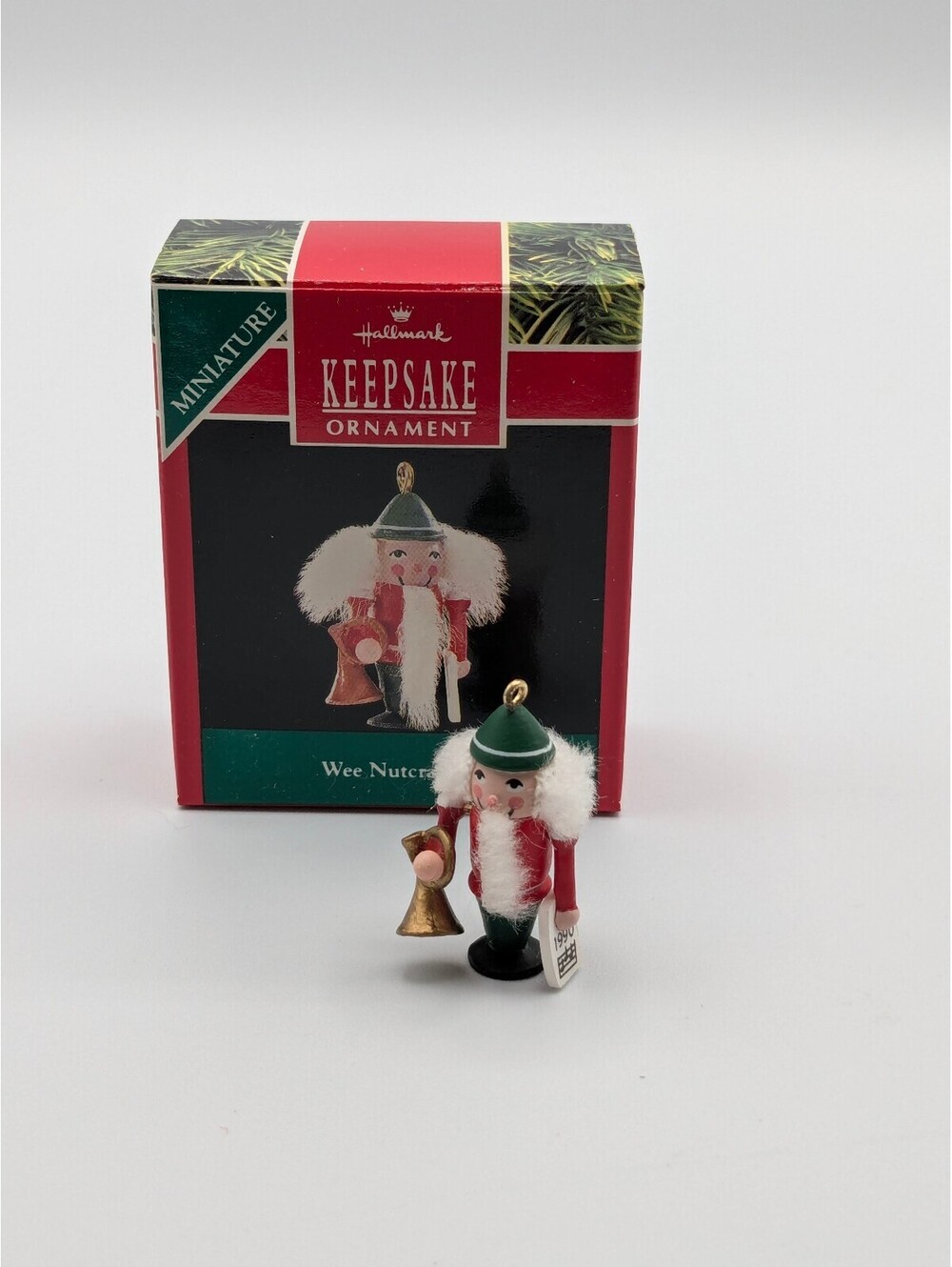 Hallmark Keepsake Wee Nutcracker Miniature Ornament 1990, New in Box